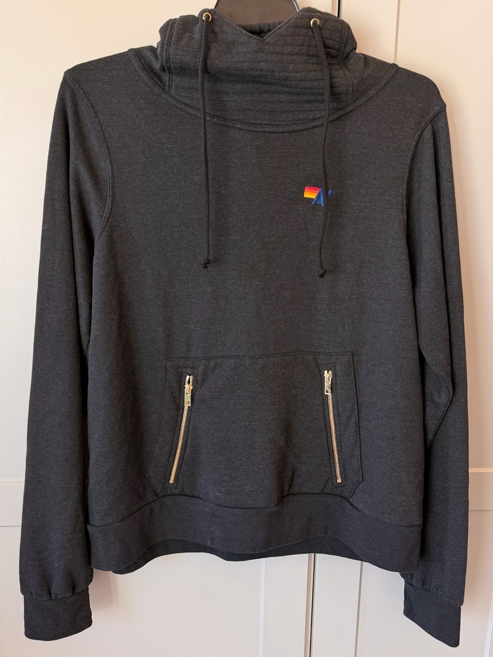 Aviator Nation NINJA PULLOVER HOODIE -CHARCOAL XL
